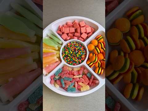 Most Popular Candies Platter #shorts #short #asmr #platter #candy #nerds #starburst #candyfunhouse