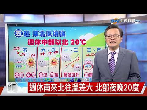 明日下午東北風增強 近海風浪將加大