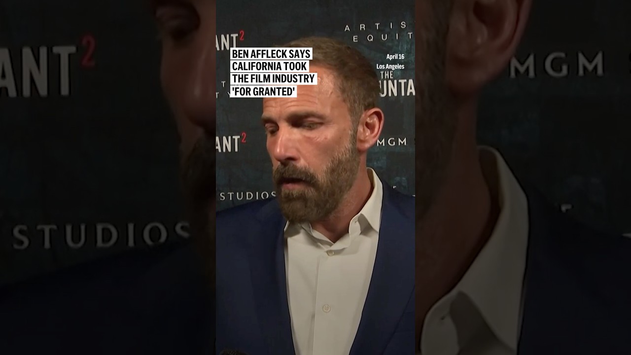Ben Affleck Criticizes California's Film Industry Neglect 🎬
