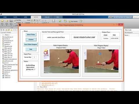 Highly secure Video Steganography MATLAB project source code