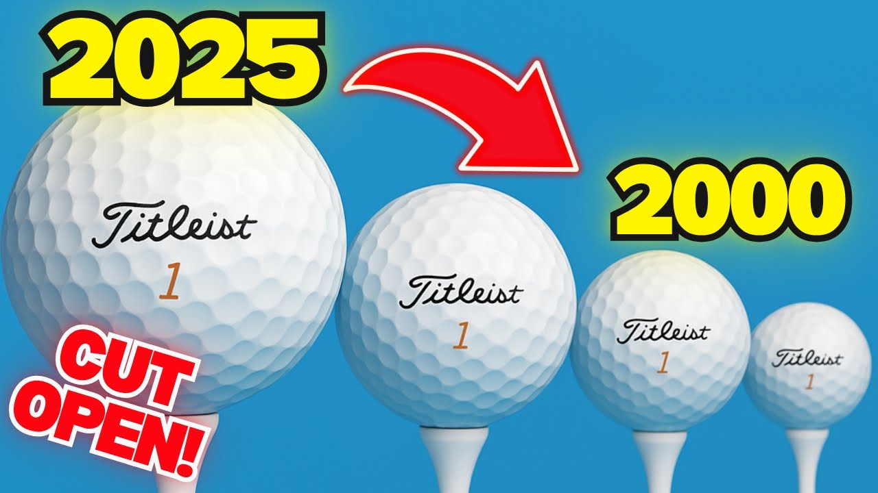 Cutting Open EVERY Pro V1: 25 Yrs of Titleist Golf Balls!