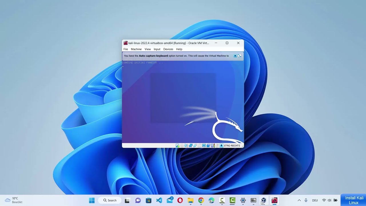 Guide to Installing Kali Linux on Windows 10 and Windows 11 Using VirtualBox