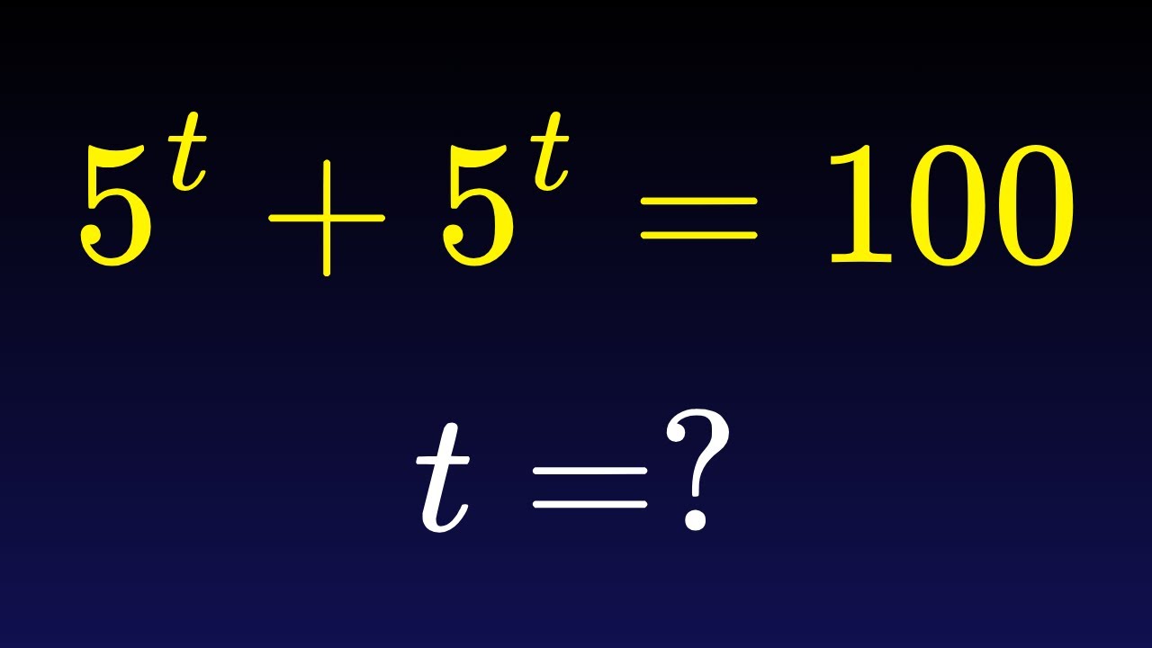 China | An Interesting Exponential Algebra Problem | Maths Olympiad
