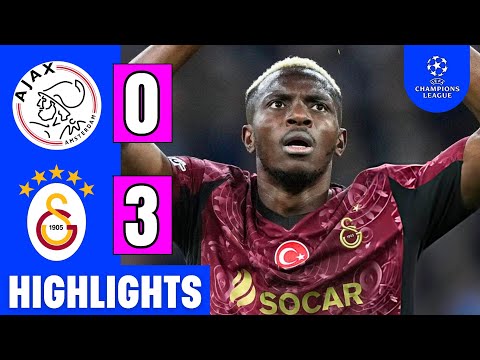 Ajax vs Galatasaray 0-3 Maç Özeti | Highlights | Victor Osimhen Hattrick | UCL 2025/26