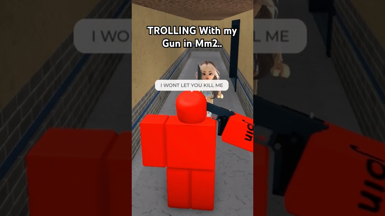 Epic Trolling in MM2! 😂 Roblox Hilarious Moments #shorts