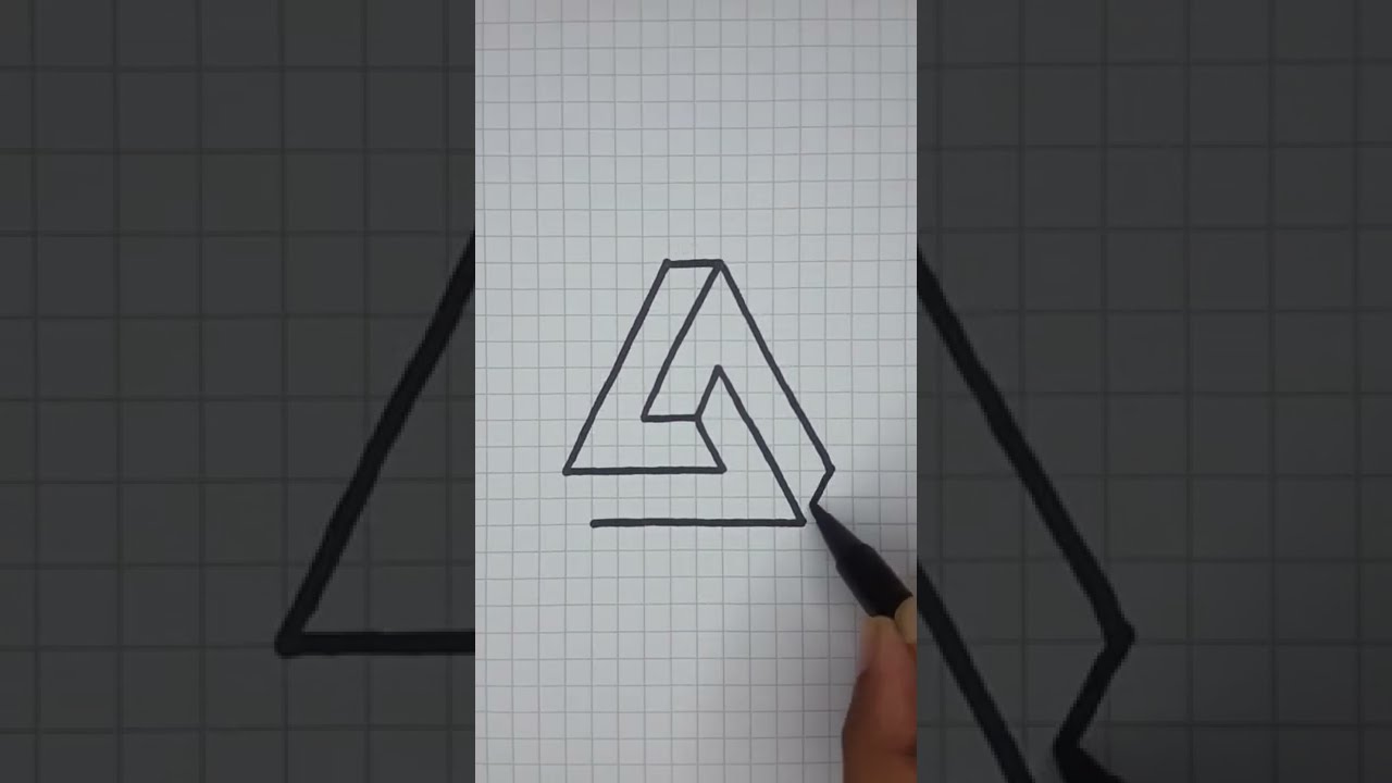 Simple 3D Illusions to Draw on Graph Paper 🖊️