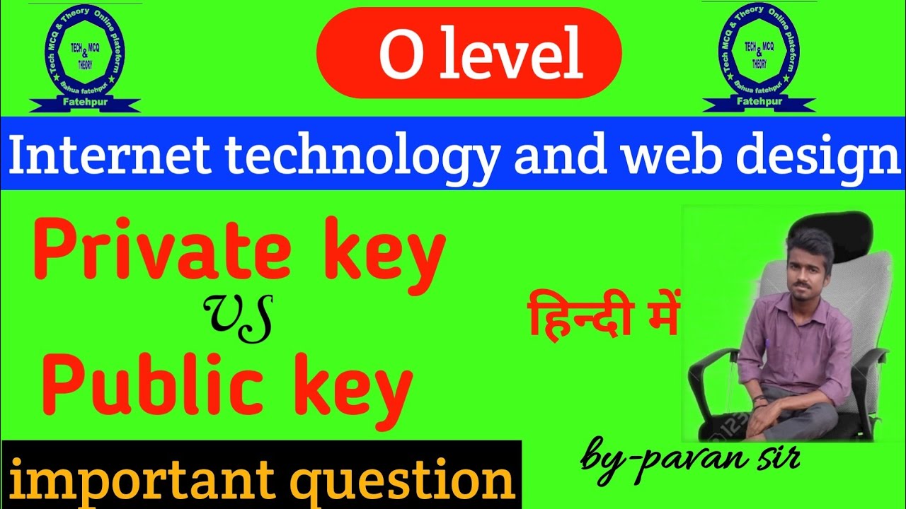 Public Key vs Private Key: Easy Explanation for O Level Students 🔑