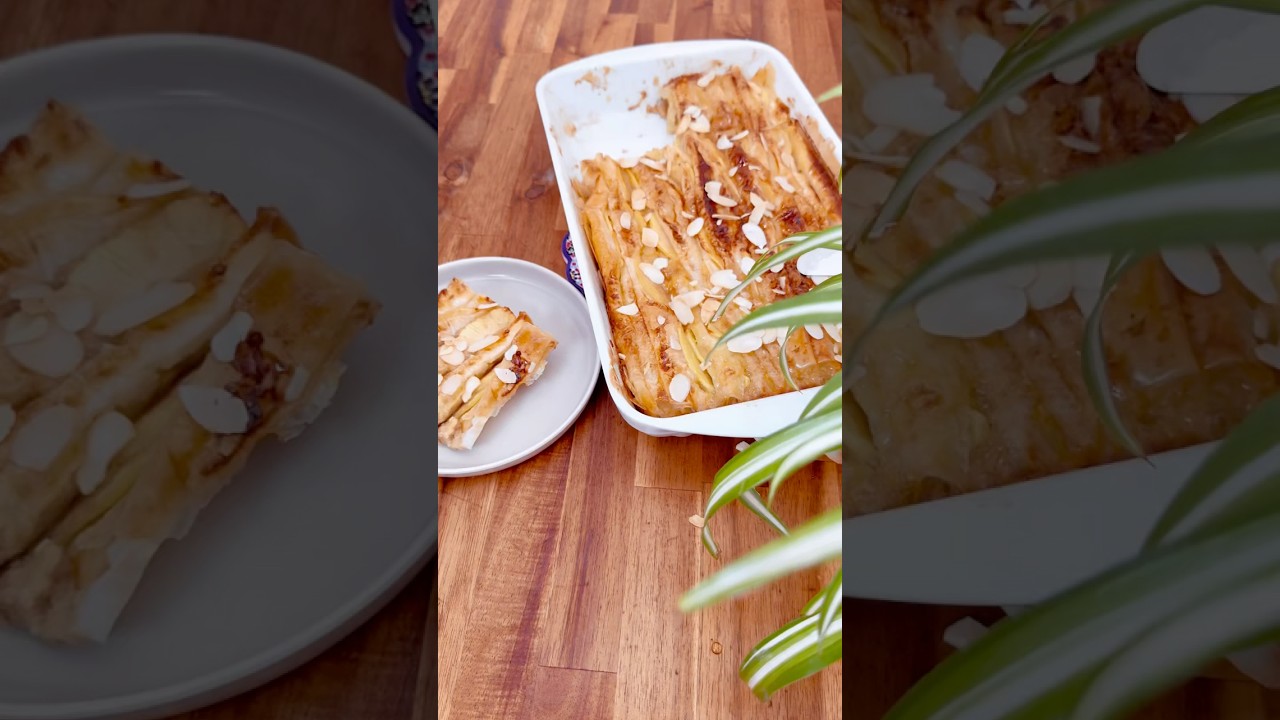 Délicieuse Tarte aux Pommes avec Pâte à Filo – Recette Facile et Rapide 🍏