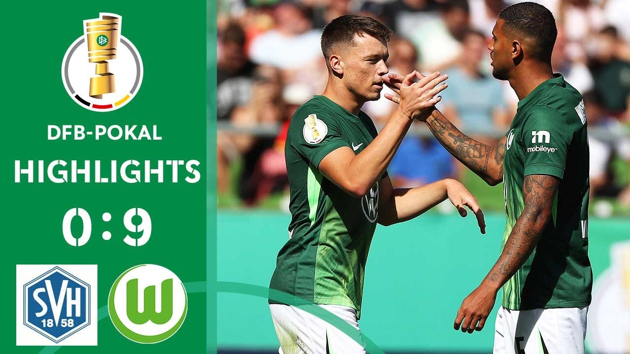 VfL Wolfsburg Dominates SV Hemelingen with 9 Goals! | DFB-Pokal First Round Highlights ⚽