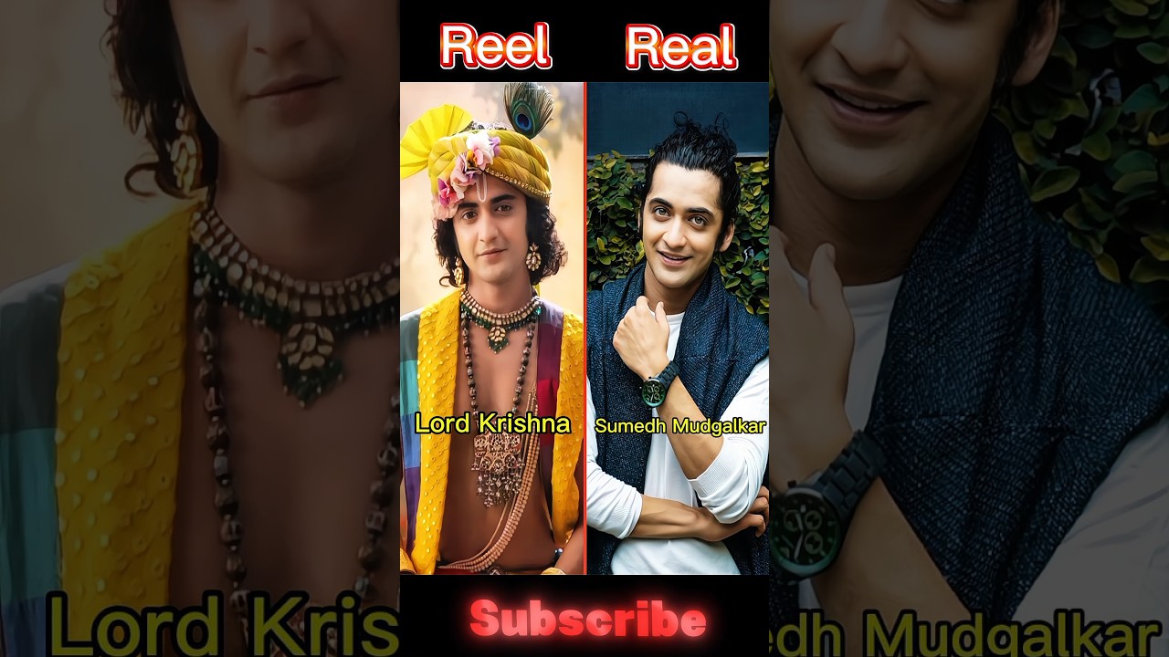 Radha Krishna: Reel vs Real 🥰