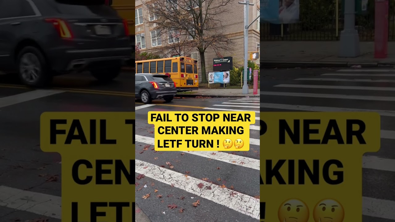 Brooklyn Left Turn Fail During Road Test ๐