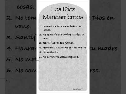 Conoces los Diez Mandamientos de la Iglesia Católica? #youtubeshorts #cortos #cuaresma