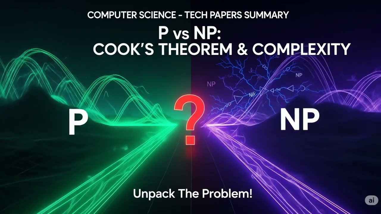 P vs NP Explained: Cook's Theorem, Tautologies & the Birth of NP-Completeness π