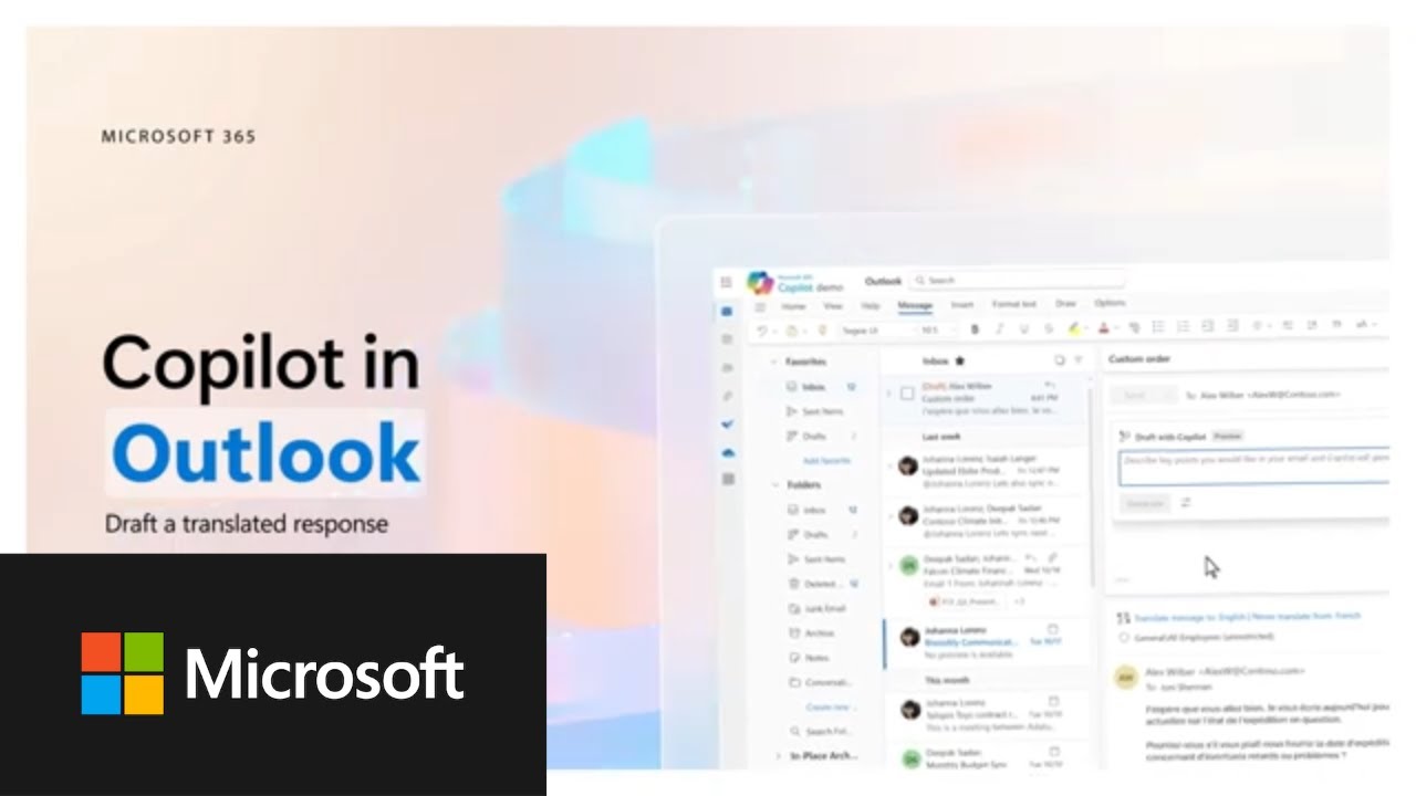 Copilot in Outlook | Translate an email