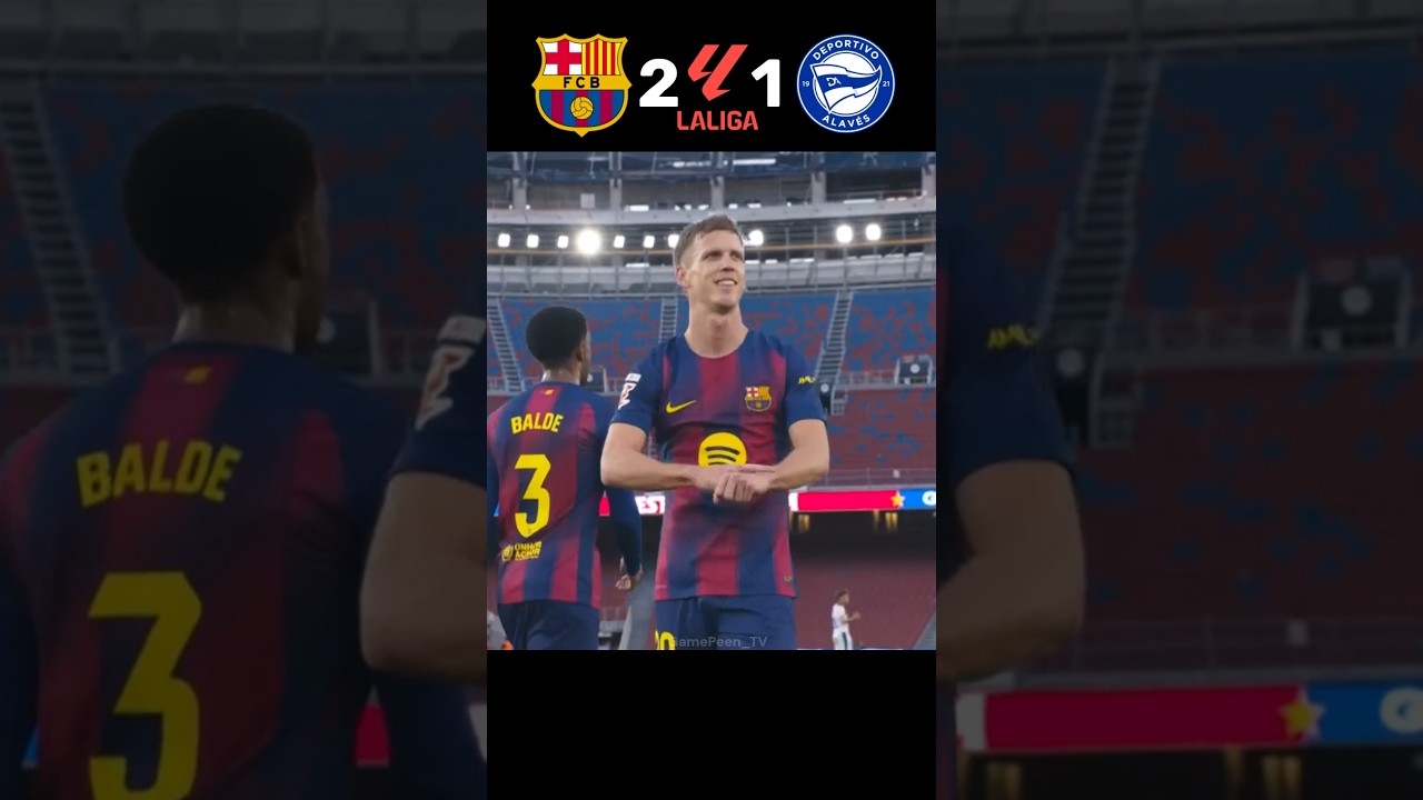 Barcelona Beats Alavés 3-1 ⚽ Highlights