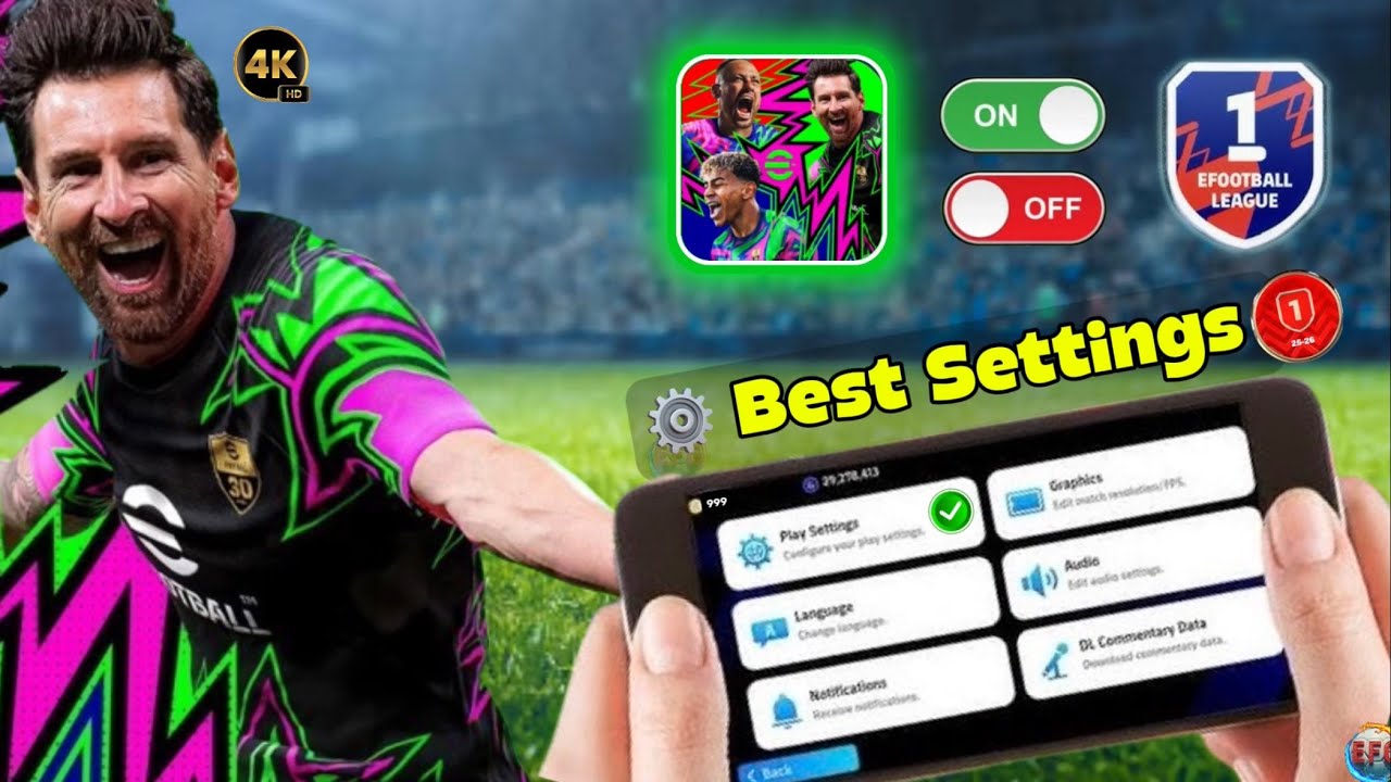 Top Play Settings in eFootball 2026 Mobile ⚽