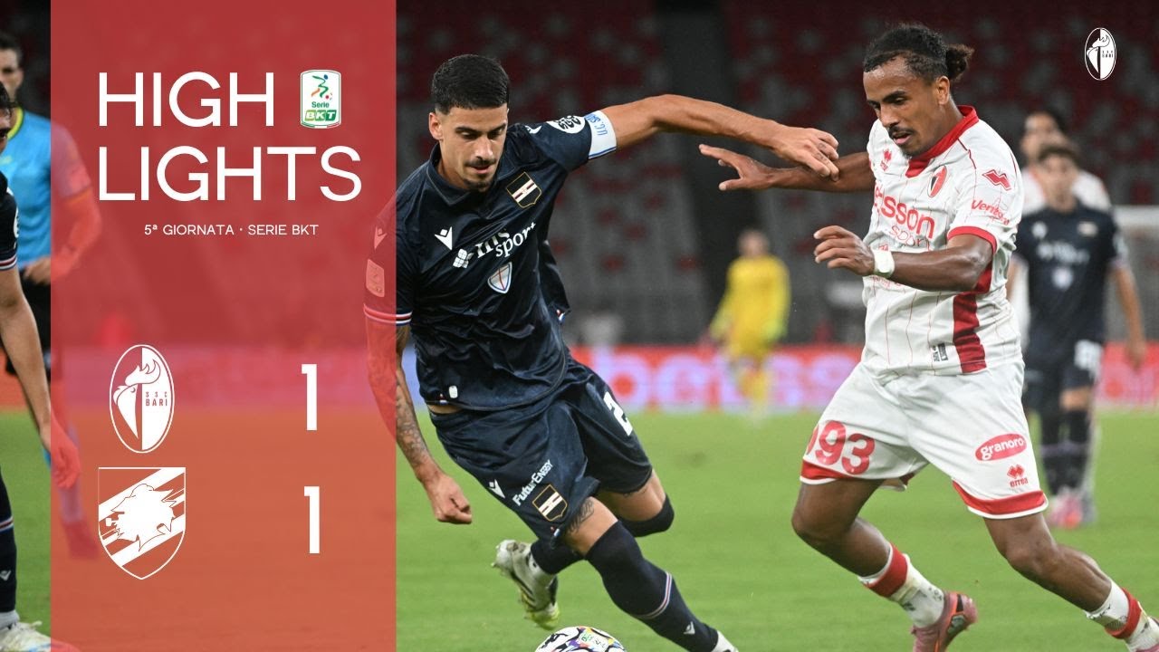 Bari vs Sampdoria 1-1 | Exciting Highlights from Serie BKT 2025/26 Match ⚽