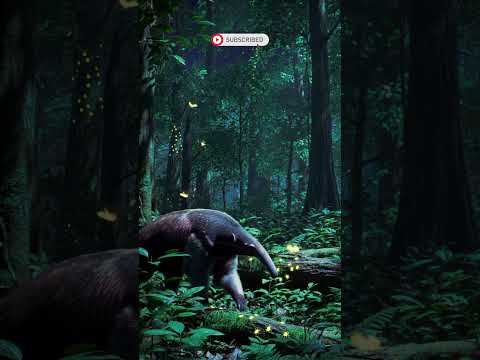 Glow in the Darkness | Bioluminescent Amazon Jungle at Night #nature #wildlife #forest