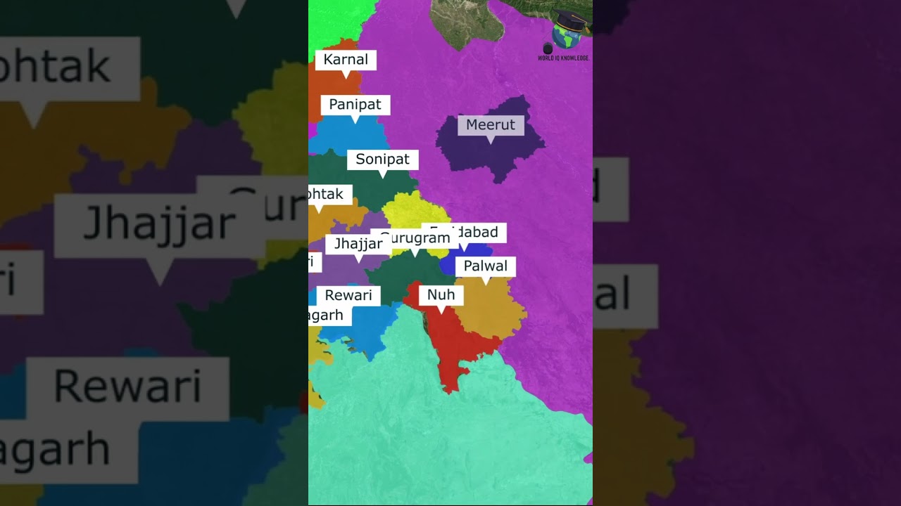NCR Map by District 🗺️ | Delhi, UP, Haryana