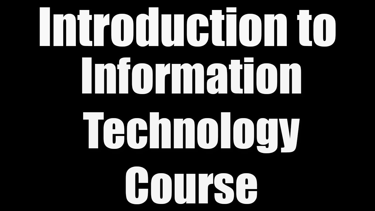 Beginner's Guide to Information Technology