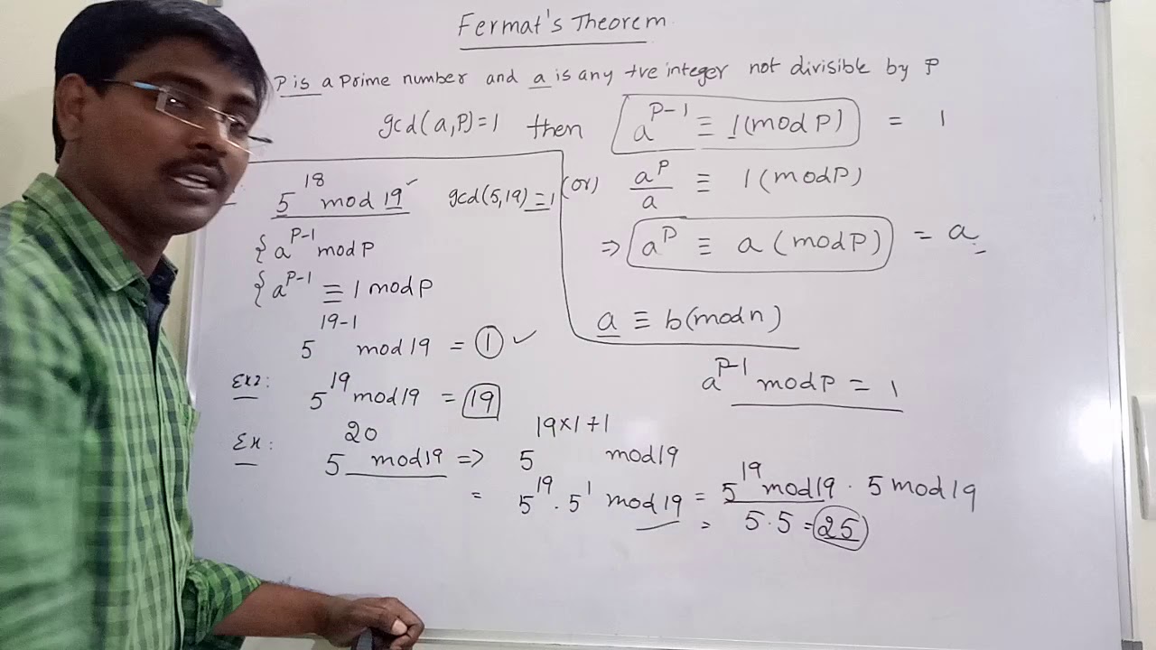 Fermat's Little Theorem Explained with Solved Examples š | Cryptography & Network Security