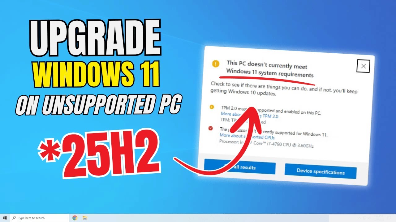 Windows 11 25H2 On Unsupported PCs Works Great!