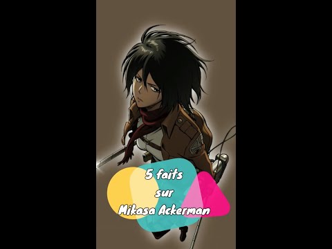 5 faits sur Mikasa Ackerman ⚔️ #shortswithzita #snk #attaquedestitans #anime #shorts @psykanimo
