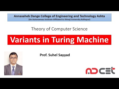 Variants in Turing Machine Video No 2