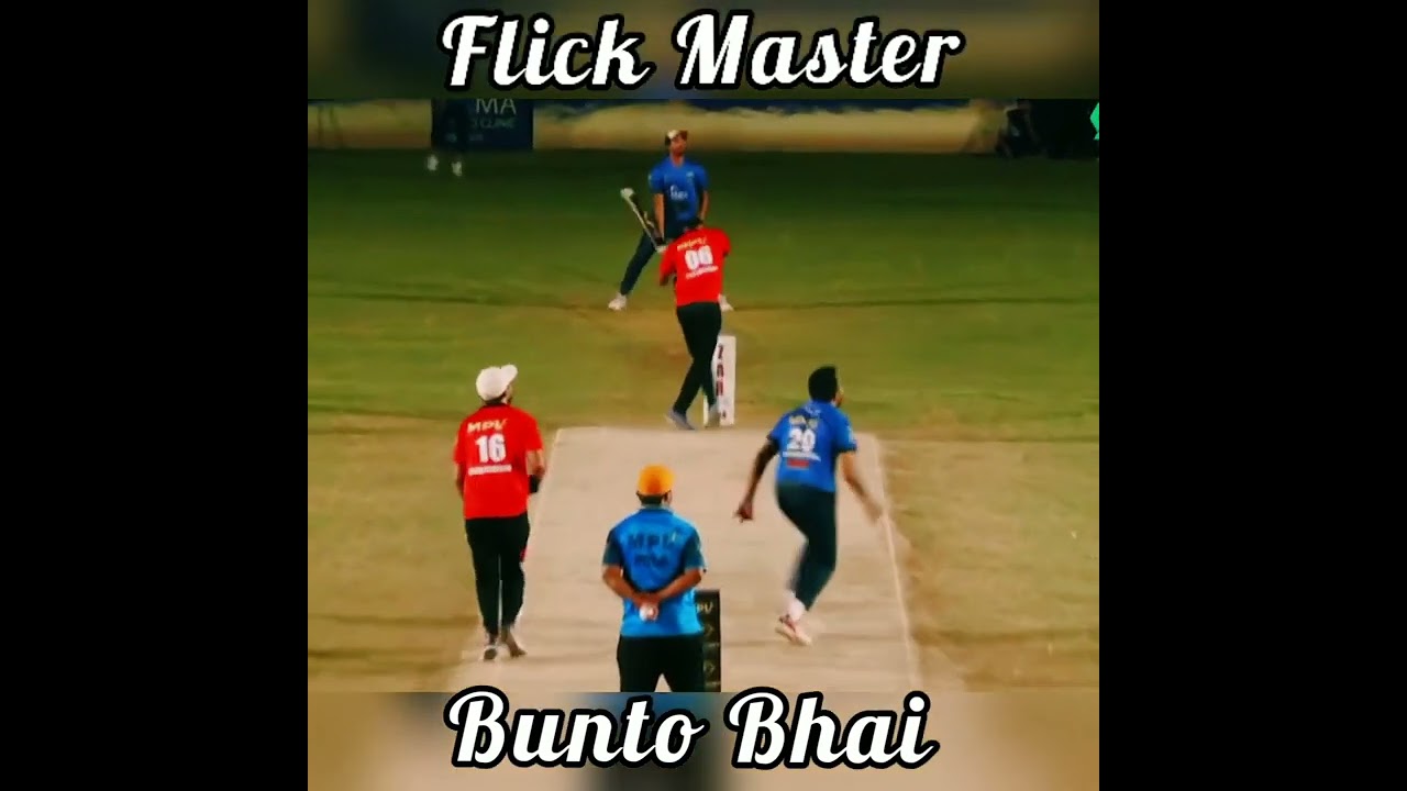 Bunto Bhai's Epic Flick Shots 🔥 | Watch the Stunning Batting Skills! #shorts