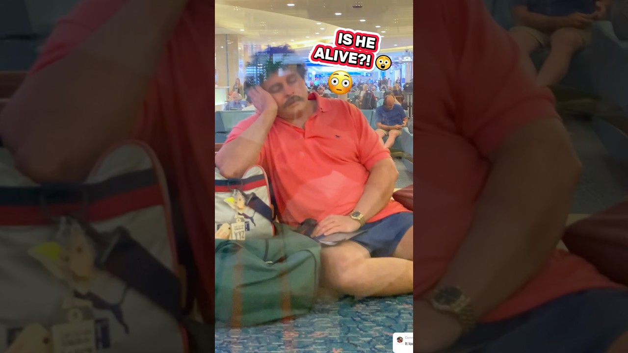 Traveler Statue Sleeps at Orlando Airport for Years 😴