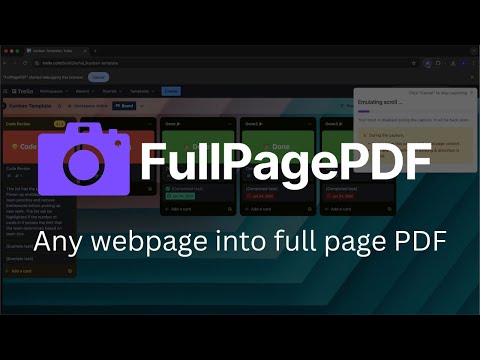 Turn Any Webpage Into Perfect PDF in Seconds | FullPagePDF Chrome Extension Demo