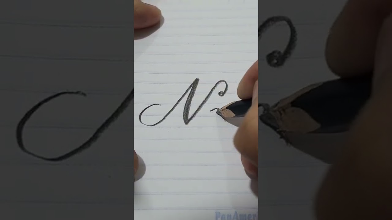 Cómo Escribir la Letra N Cursiva ✍️