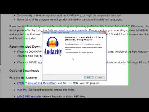 itcts_001  Installing Audacity on Windows 7