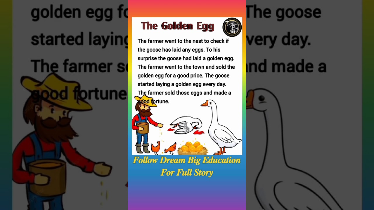 The Golden Egg | Inspiring English Story 🥚