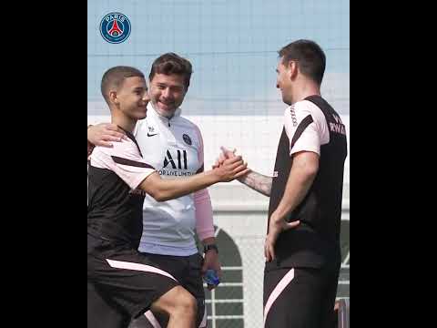 17-year-old PSG Youngster Ismael Gharbi Meeting his Idol in Training!