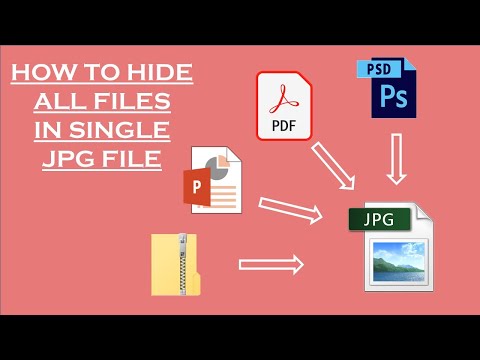 how to hide all files in single jpg file  |  hidden files | command prompt