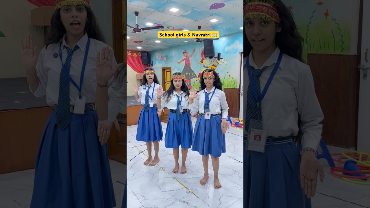 School Girls Celebrating Navratri 🎉 | Sejal Gaba Shorts