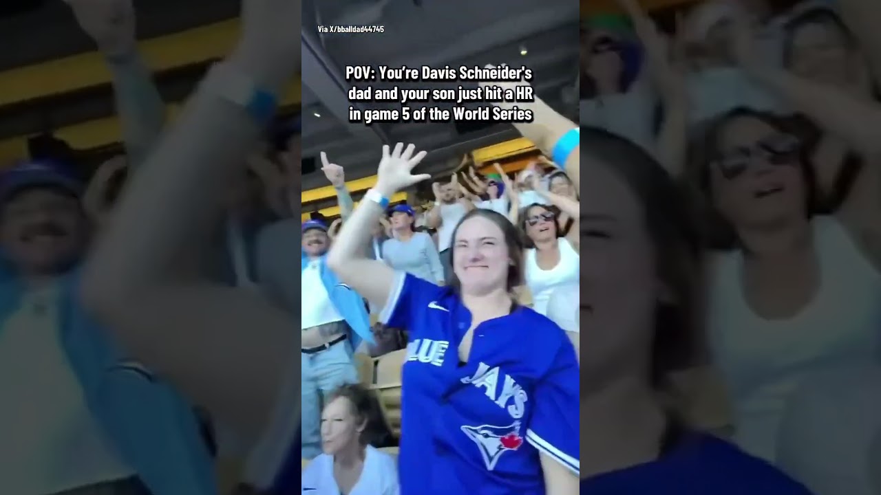 Davis Schneider's Dad Goes Wild After His Son's Epic World Series Home Run ⚾