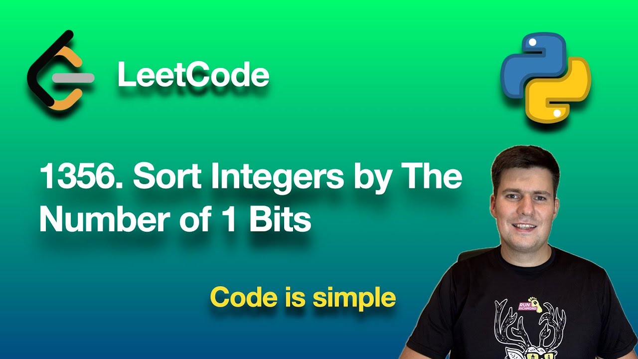 1356 Sort Integers by 1-Bit Count | LeetCode (Python)