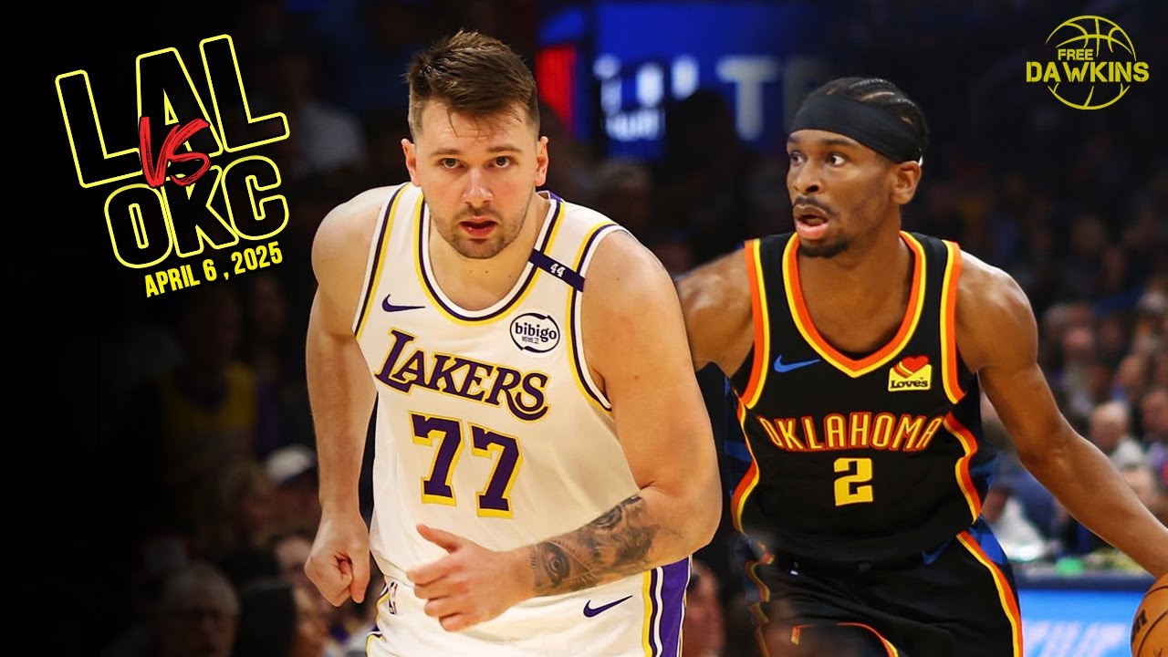 Los Angeles Lakers vs Oklahoma City Thunder Full Game Highlights | April 6, 2025 ๐