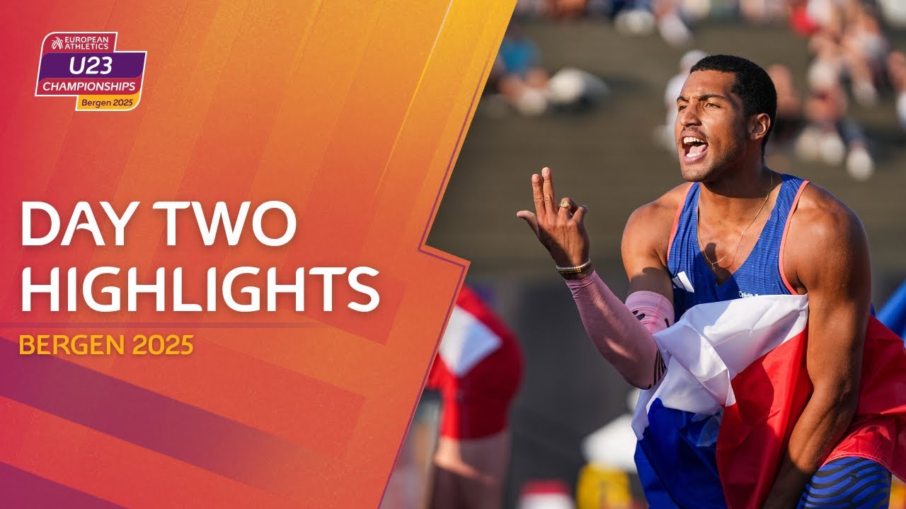 Day 2 Highlights from Bergen 2025 European U23 Athletics Championships 🏅