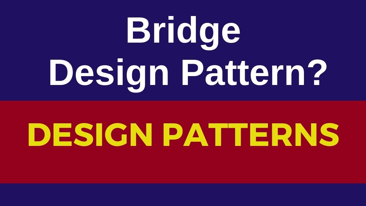 Bridge design pattern with real time example|Bridge pattern