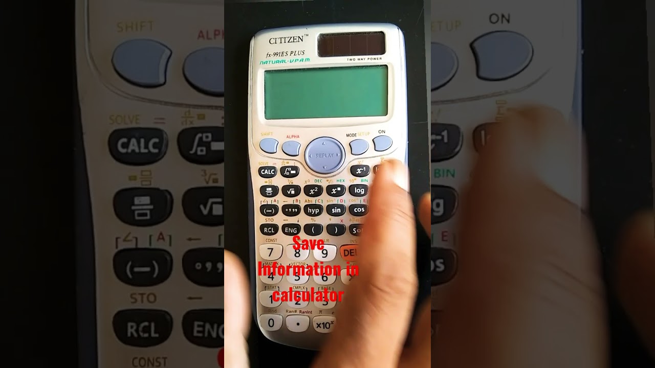 Save Answers on Casio Scientific Calculator 📱