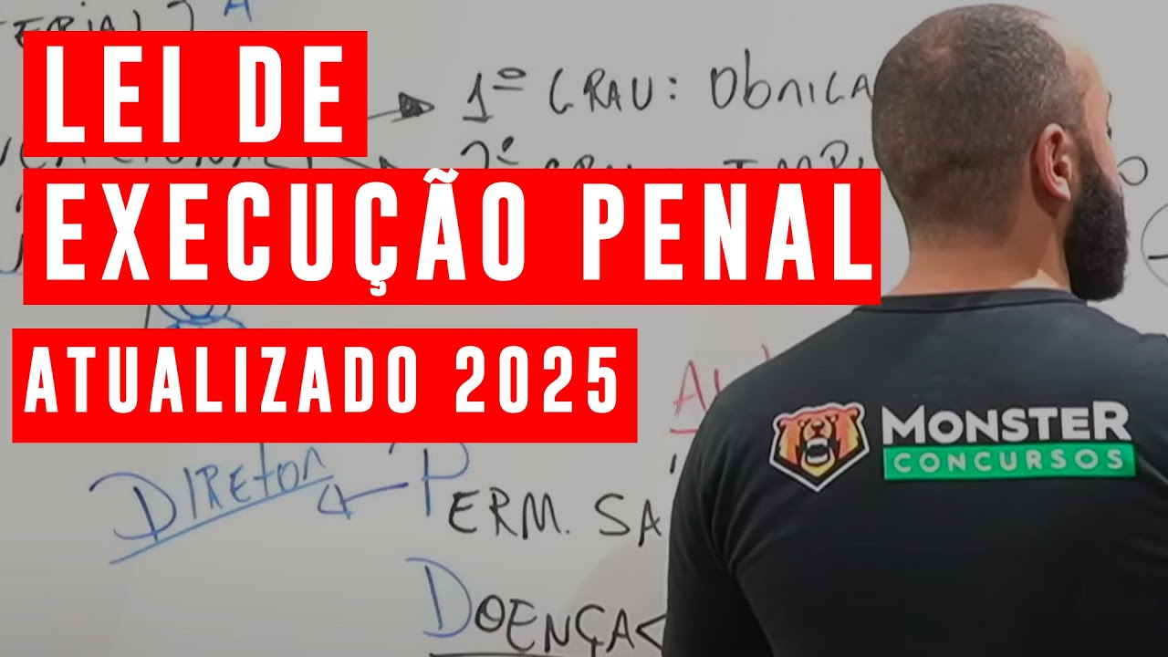 Concurso Polícia Penal MG 2025 | LEP Atualizada 2025 - Lei de Execução Penal (Lei 7.210/1984)