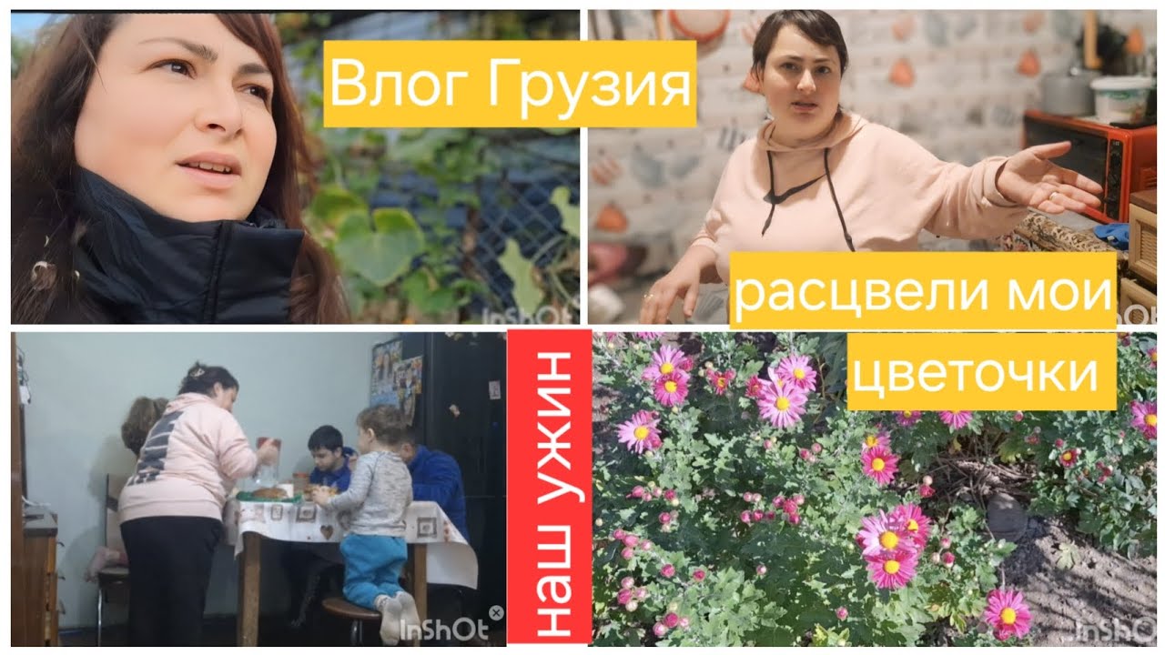 Грузия: Многодетная мама, цветы и семейный ужин 🇬🇪