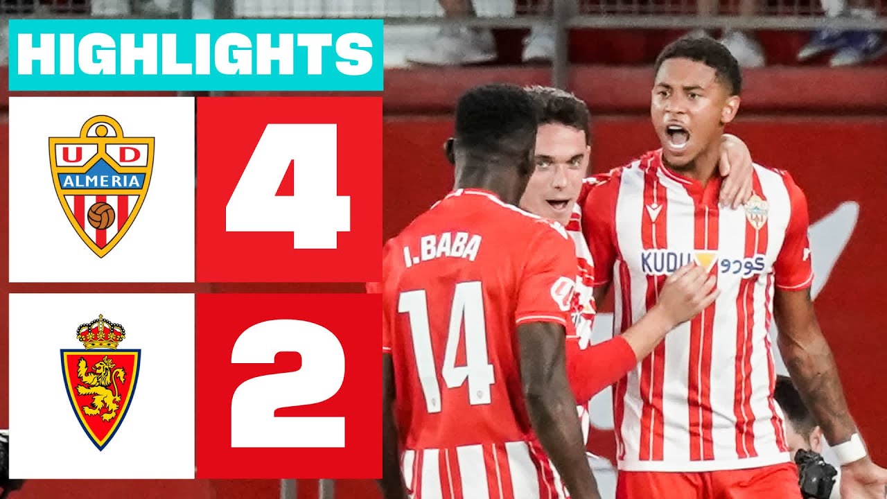 UD Almería Dominates Real Zaragoza 4-2 in Exciting La Liga Clash ⚽