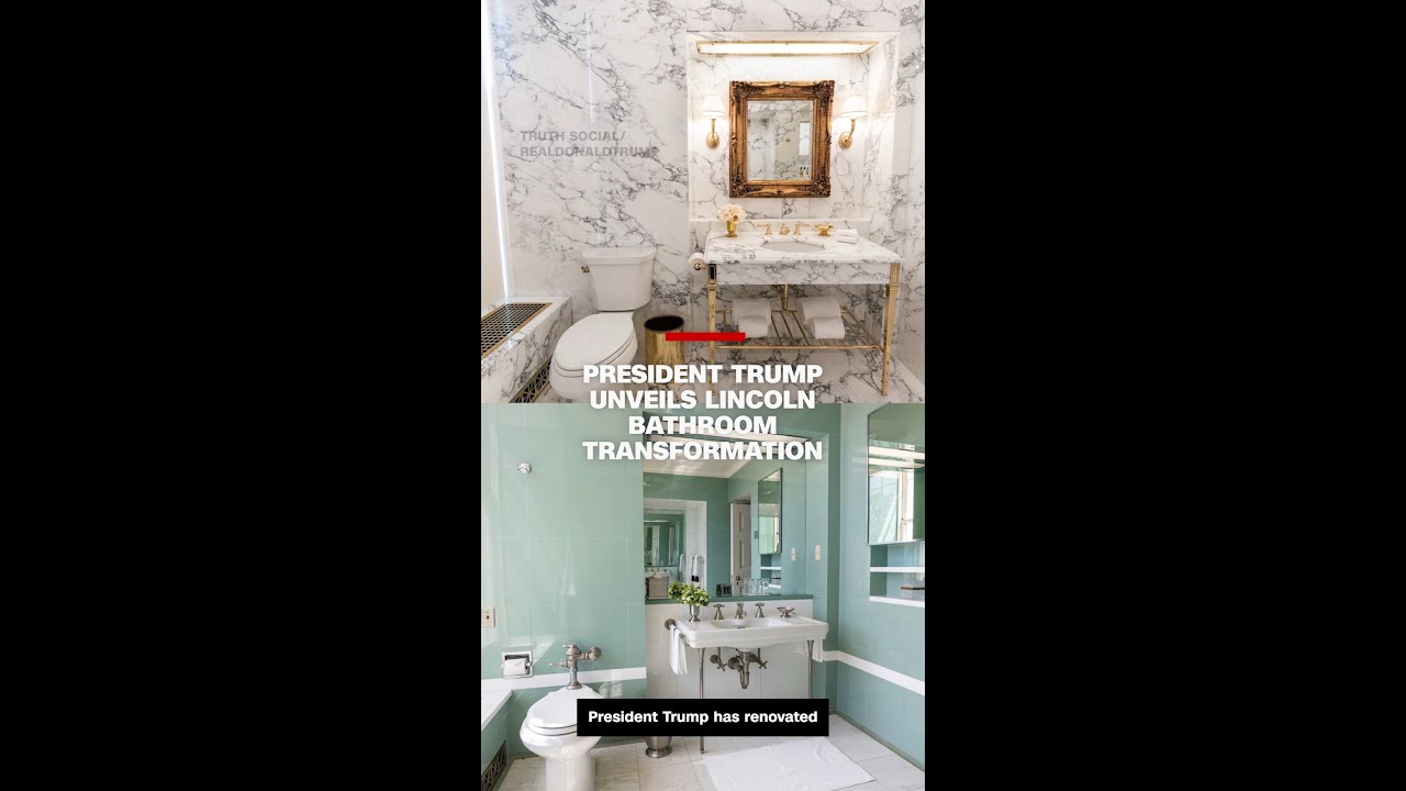 President Trump Reveals Stunning Lincoln Bathroom Renovation 🛁