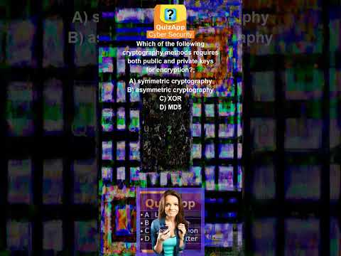 Cyber Security Which of the following cryptography methods requires both public and private keys for