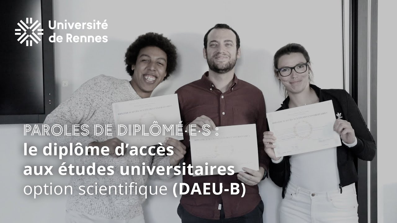 Témoignages sur le DAEU-B : accès à l'université 🔬