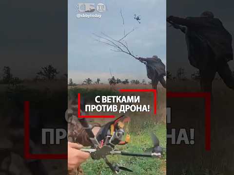 Надоел жужжать гадкой мухой! Русские друиды ветками замочили дрон ВСУ!